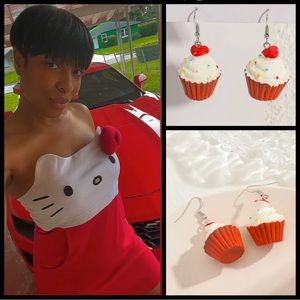 #DEMaccessories #CupCakeDropEarrings 🧁😻🧁